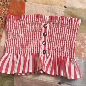 Red white tube top!